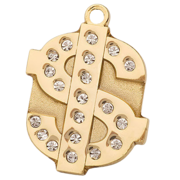 Blinged out top dog tags