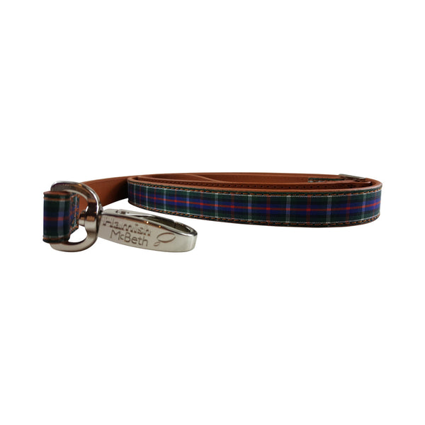 BUNDLE - Highland Blue Tartan Dog Collar & Lead