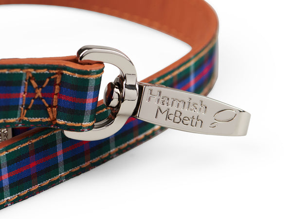 BUNDLE - Highland Blue Tartan Dog Collar & Lead