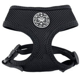 Step out in style with this fashionable and comfortable dog harness. Hamish McBeth classic black, your dog will be looking the part when meeting their mates. Designed for easy use, lightly padded and comfortable with flexible fit leg holes plus double stitching for extra strength. This dog harness is specifically designed to give your pooch an easy and comfortable walk.