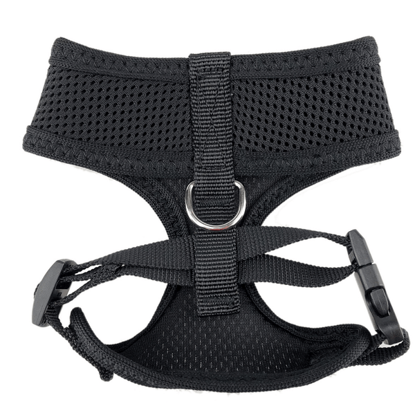 Step out in style with this fashionable and comfortable dog harness. Hamish McBeth classic black, your dog will be looking the part when meeting their mates. Designed for easy use, lightly padded and comfortable with flexible fit leg holes plus double stitching for extra strength. This dog harness is specifically designed to give your pooch an easy and comfortable walk.