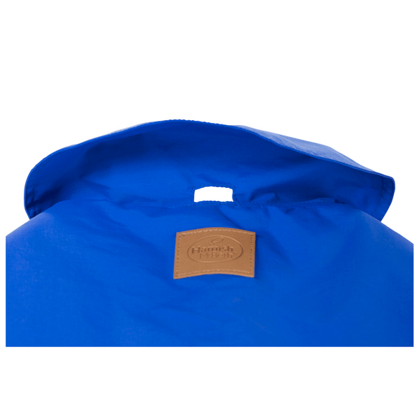 Hamish McBeth blue all-weather dog coat is windproof and water-resistant  is an outdoor gear essential. The unique design of our dog coat allows it to wrap around the chest area to cover and provide extra protection. Easy to fit with velcro straps on top. and is fully quilted for extra warmth. Available in 6 sizes for small  to large dogs.