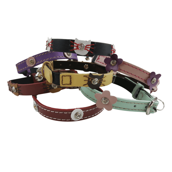 Every cat collar comes with an elastic insert for no-choke safety plus our unique bell giving you a stylish and practical cat collar for the fussiest cat.  Why not compliment your cat collar with one of our super cute cat pet id tags which are laser engraved with your cats details. 