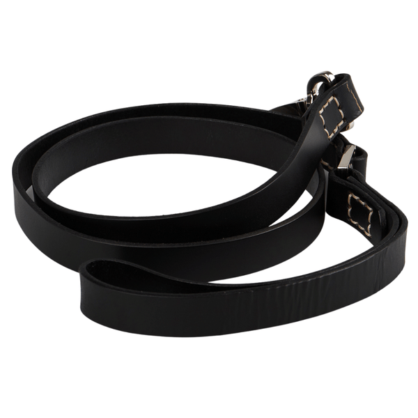 Hamish McBeth Black leather dog lead to compliment our range black leather collars.   Vegetable dyed luxury top grain leather with a buttery smooth texture.