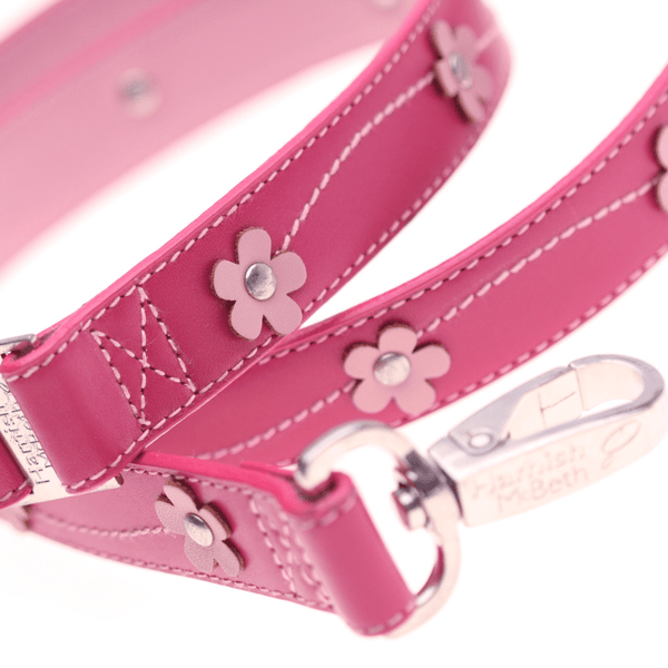 Hamish McBeth Lucy Pink Leather dog lead to match our Lucy Pink Collars.