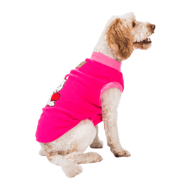 Super soft microfleece Hamish McBeth Pink dog Pyjamas with a puppy heart motif are the best dog clothes to keep your pooch snuggly and warm. Sleep with them or walk out in style. Sizing from puppies to big dogs.