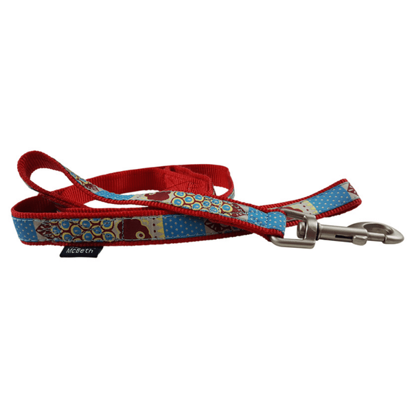 Hamish McBeth bright red Swimmable webbing lead to match our red Swimmable collar and harness. Designed to be used outdoors and in the water for the active dog who loves summer