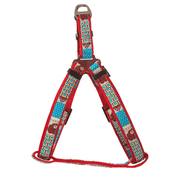 Hamish McBeth bright Swimmable red webbing harness is perfect for outdoor walks and playing in the water or mud.  It is made with extra strong stitching, is rust proof and can be easily washed after rolling in the mud. The colourful ribbon overlay sets the scene for a summer of fun. Matching Collar and Lead available.