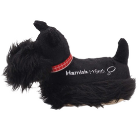 Hamish McBeth Scottish Terrier dog toy that any small dog would love as a playmate. This soft dog toy is double-skinned for extra long life with a great sounding squeaker. Size 20cm/8"