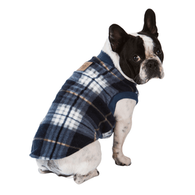 Super soft microfleece Hamish McBeth Blue Tartan dog Pyjamas  are the best dog clothes to keep your  pooch snuggly and warm. Sleep with them or walk out in style. Sizing from puppies to big dogs. Matching tartan blue blanket available.