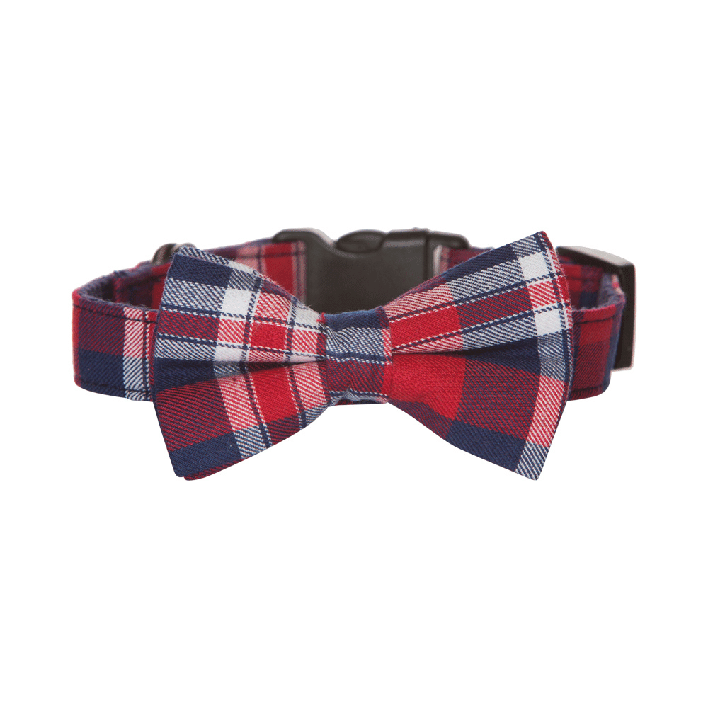 Burgundy dog online bow tie