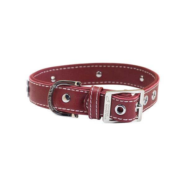 BUNDLE - Red Hamish Dog Collar & Lead