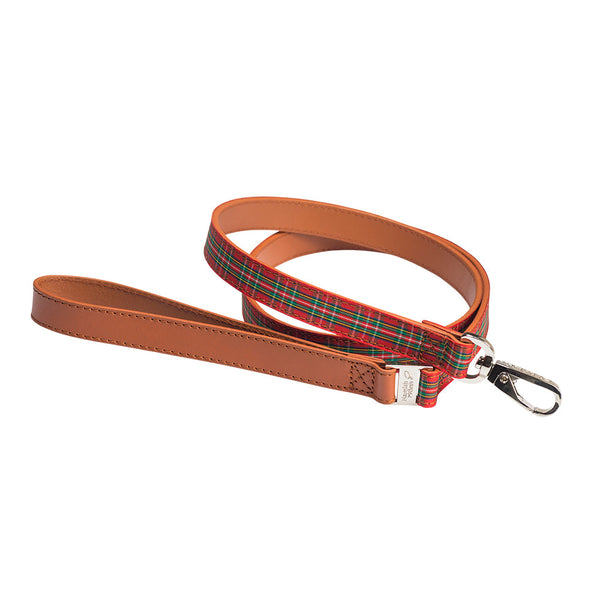 BUNDLE - Highland Red Tartan Dog Collar & Lead