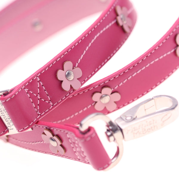 BUNDLE - Lucy Pink Dog Collar & Lead